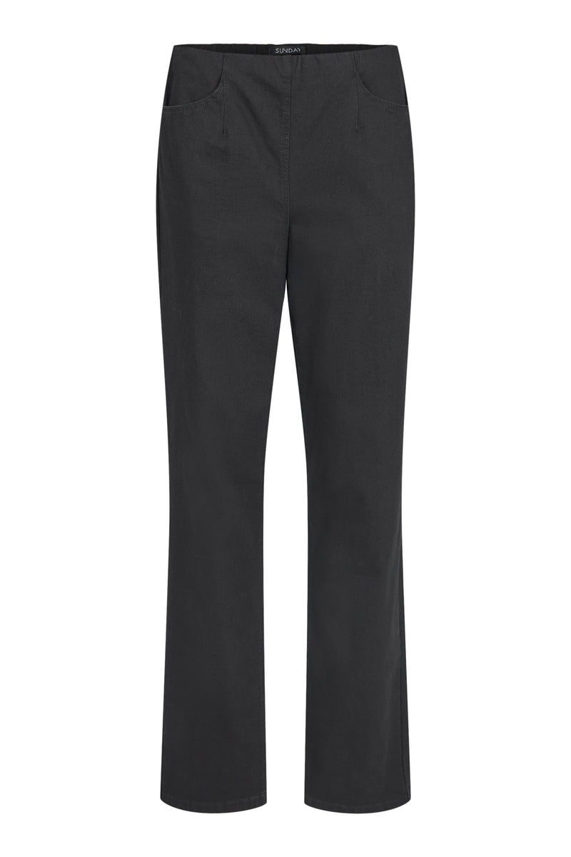 SUNDAY Sunsa Straight-Leg Trousers | Black 6140 6077
