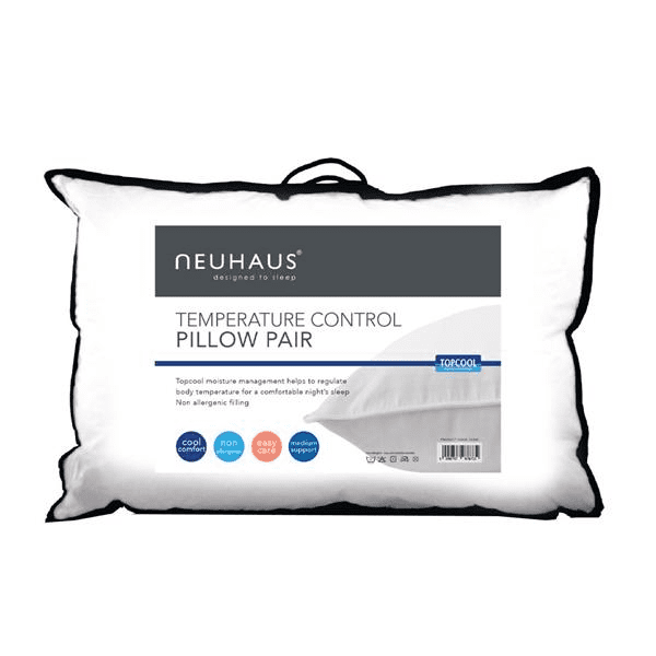 02388 Neuhaus Temperature Control Pillow 2 pk White