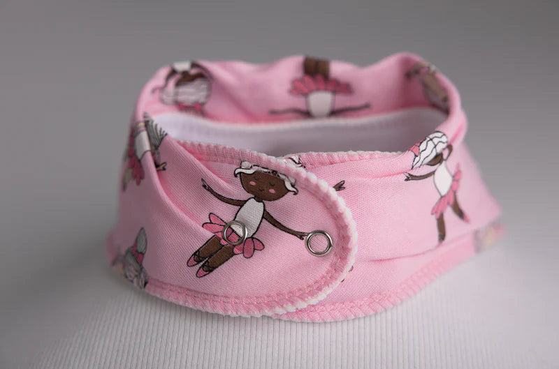 BabyBoo Ballerinas Bandana Dribble Bib | Pink