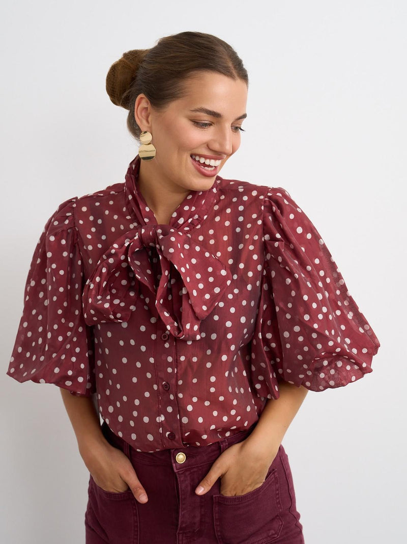Kyla Sienna Blouse | Berry 37255