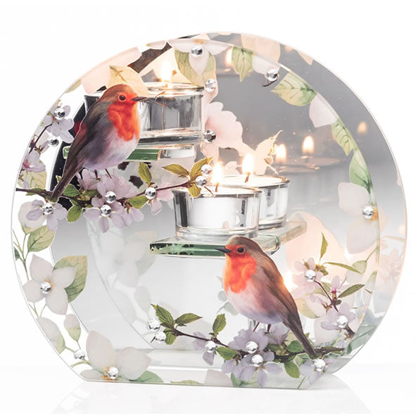 Newgrange Robin 3 PC Candle Holder Set | Multi 1101523