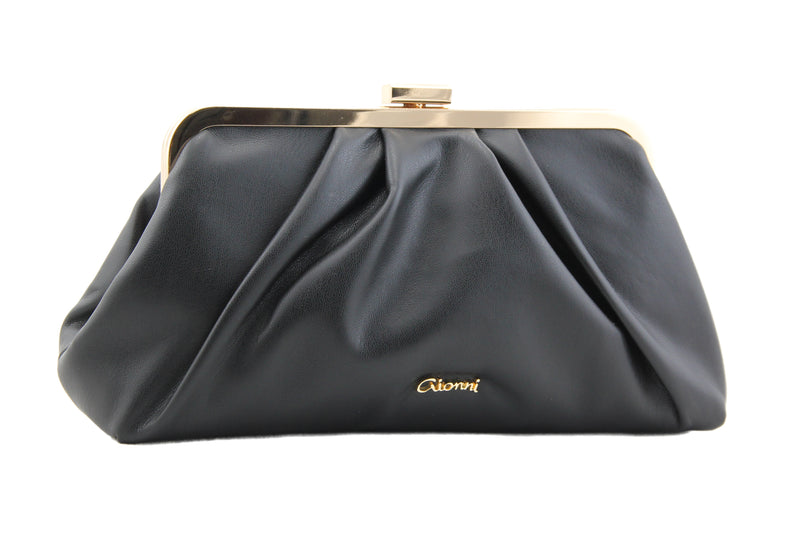 Gionni Mimosa Frame Clutch Bag | Black 11G2893