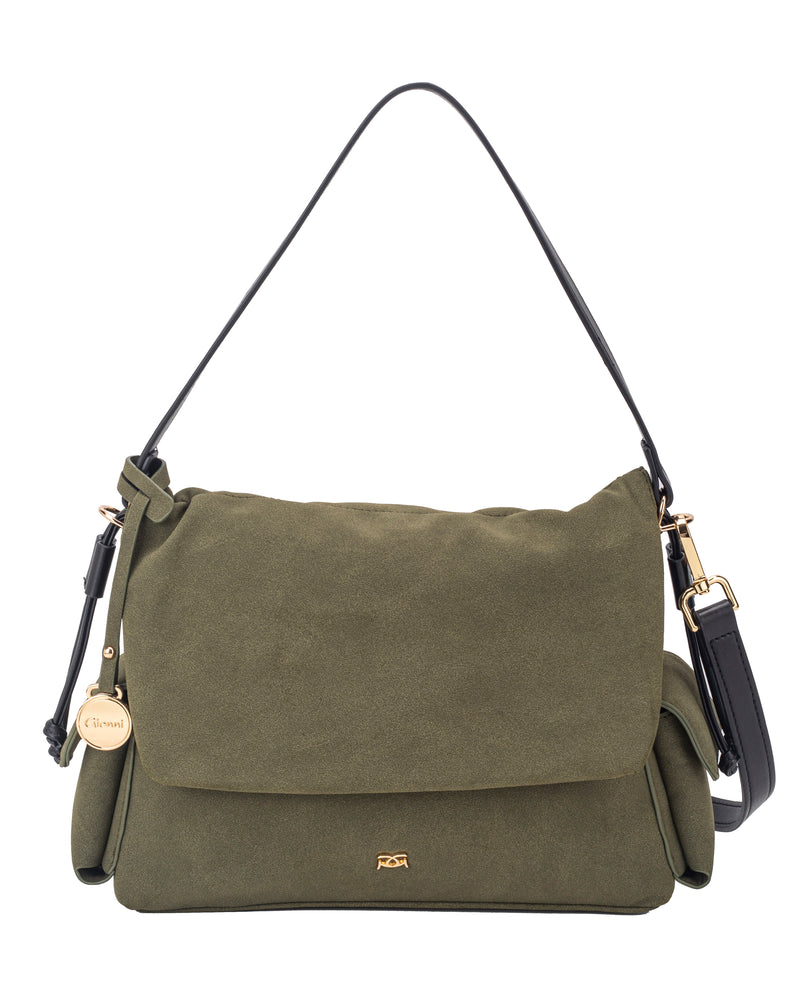 Gionni Flap Over Shoulder Bag | Green 11G2923