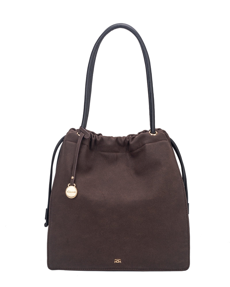 Gionni Jasmine Drawstring Tote Bag | Brown 11G2924