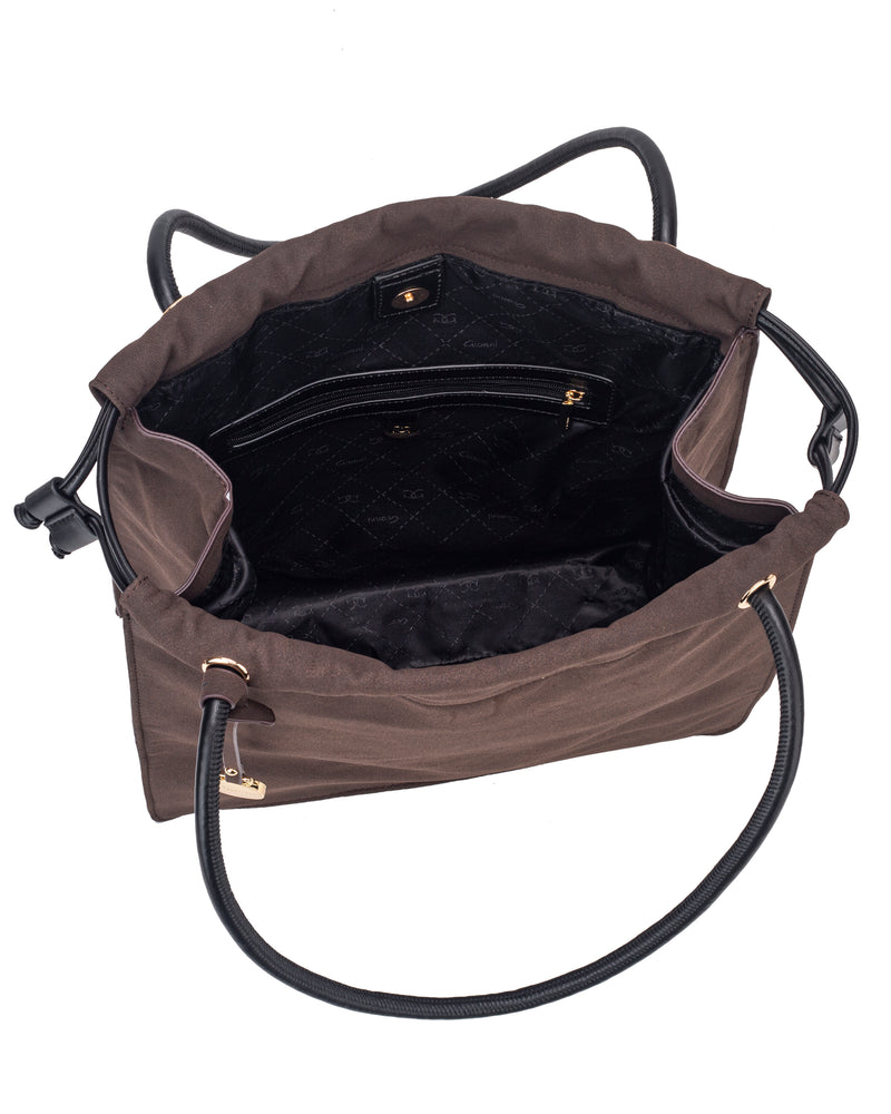 Gionni Jasmine Drawstring Tote Bag | Brown 11G2924