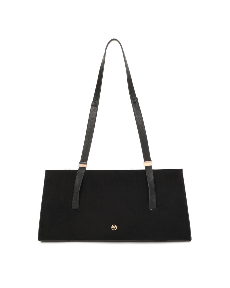 Gionni Vetiver Baguette Shoulder Bag | Black 11G2932