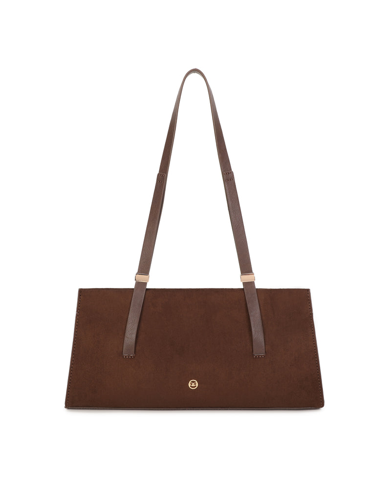 Gionni Vetiver Baguette Shoulder Bag | Brown 11G2932