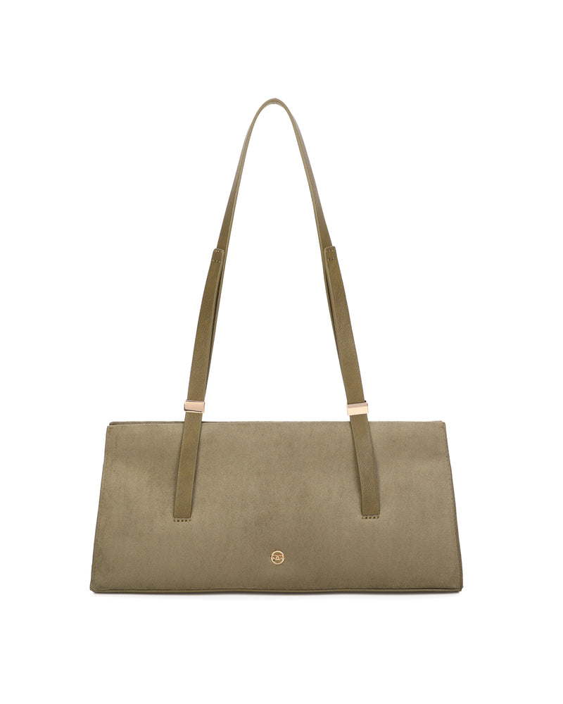 Gionni Vetiver Baguette Shoulder Bag | Green 11G2932