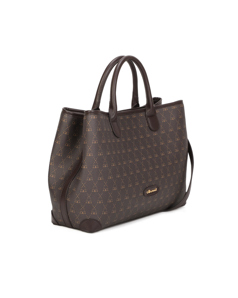 Gionni Elixir Monogram Large Grab Bag | Brown 11G2942