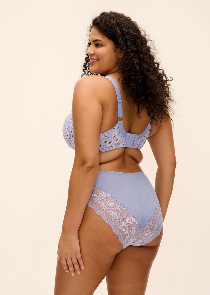 Elomi Morgan High Leg Brief |  Blue EL4118BEO