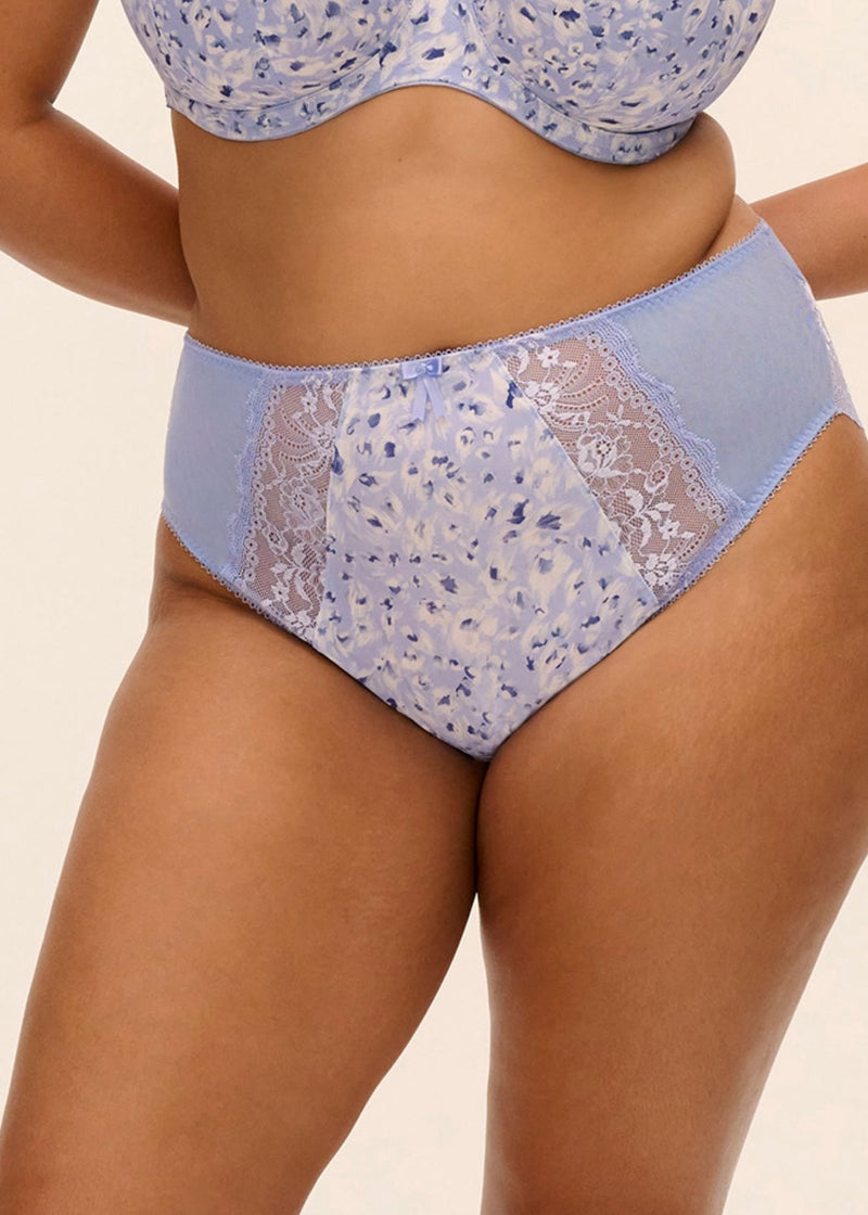 Elomi Morgan High Leg Brief |  Blue EL4118BEO