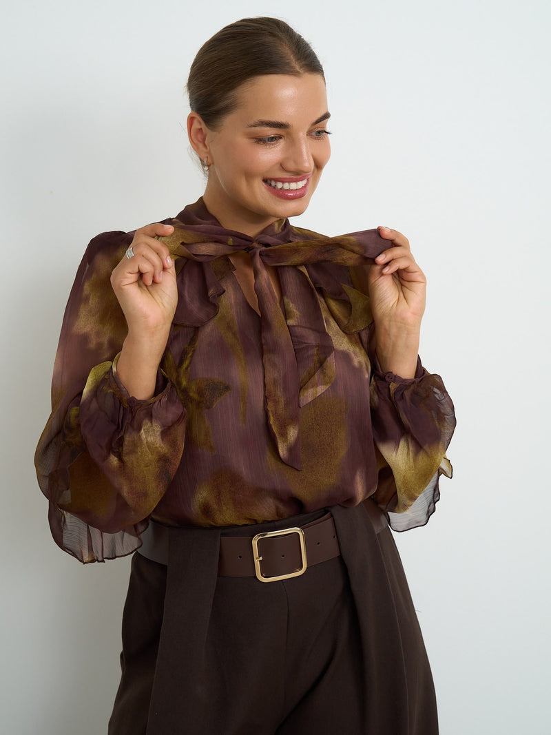 Kyla Clothing Maisie Blouse | Brown 61355YT