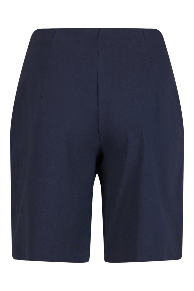 Robell Emma 04 Relaxed Cotton Twill Shorts| Navy 53527 5499