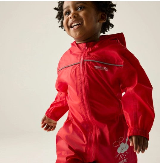 Regatta Kids' ISOLITE Waterproof Puddle Suit | Pepper RKW156