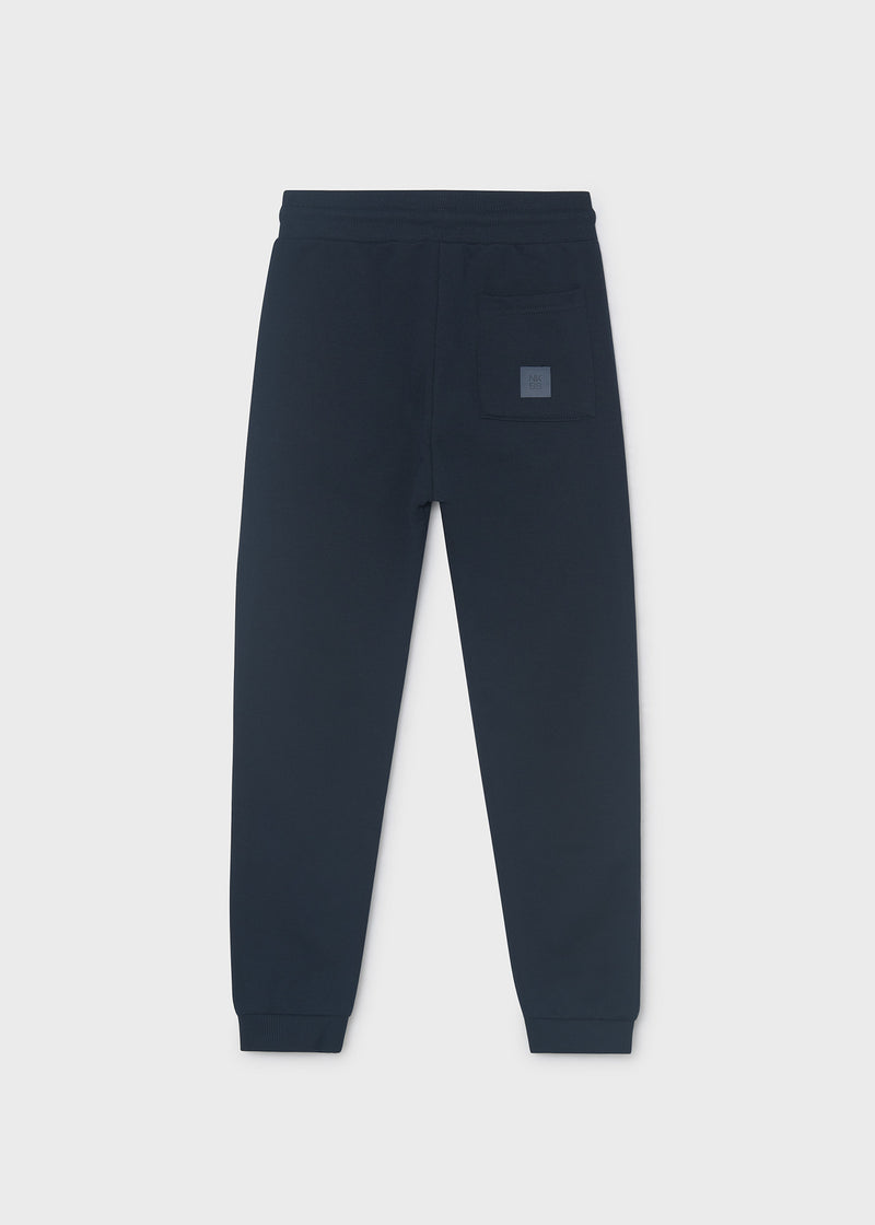 Mayoral Boys Cuffed Fleece Trousers  | Navy 705