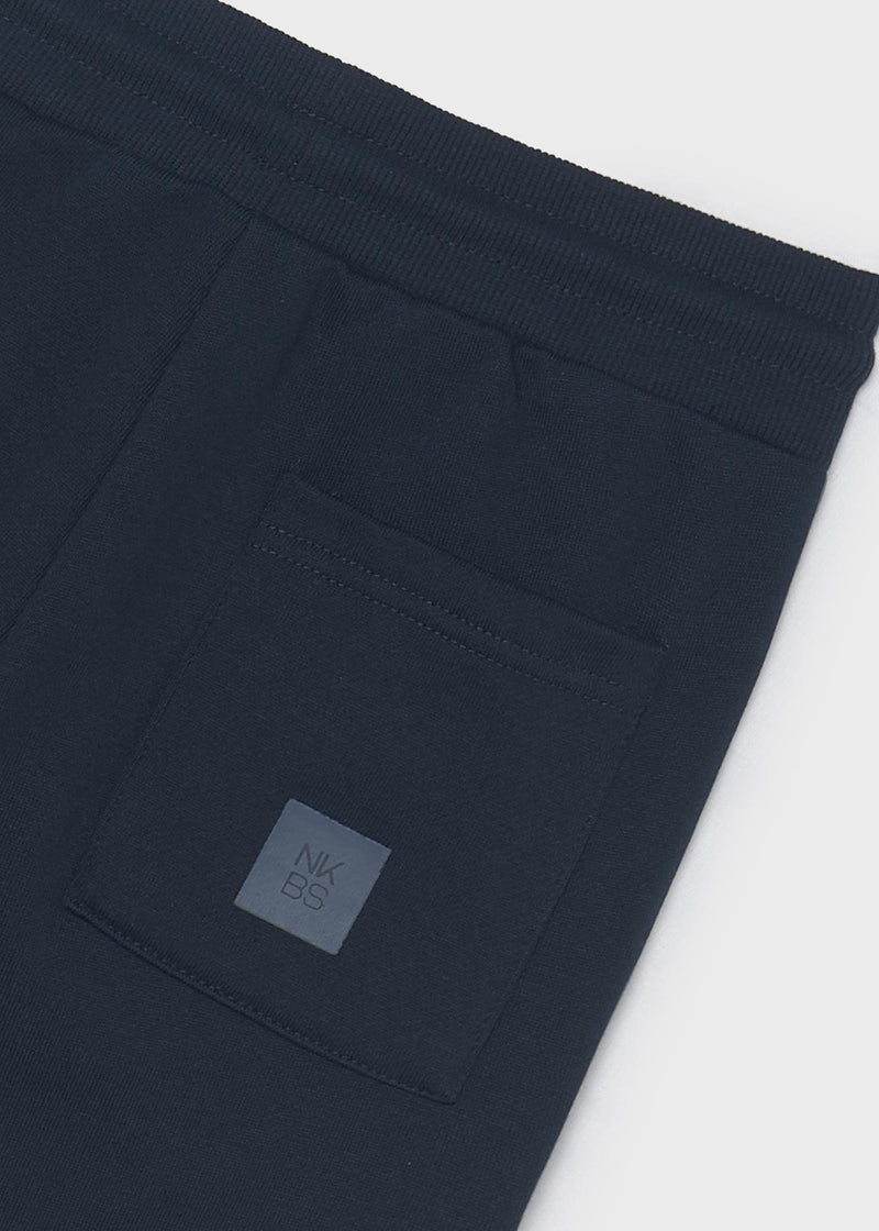 Mayoral Boys Cuffed Fleece Trousers  | Navy 705