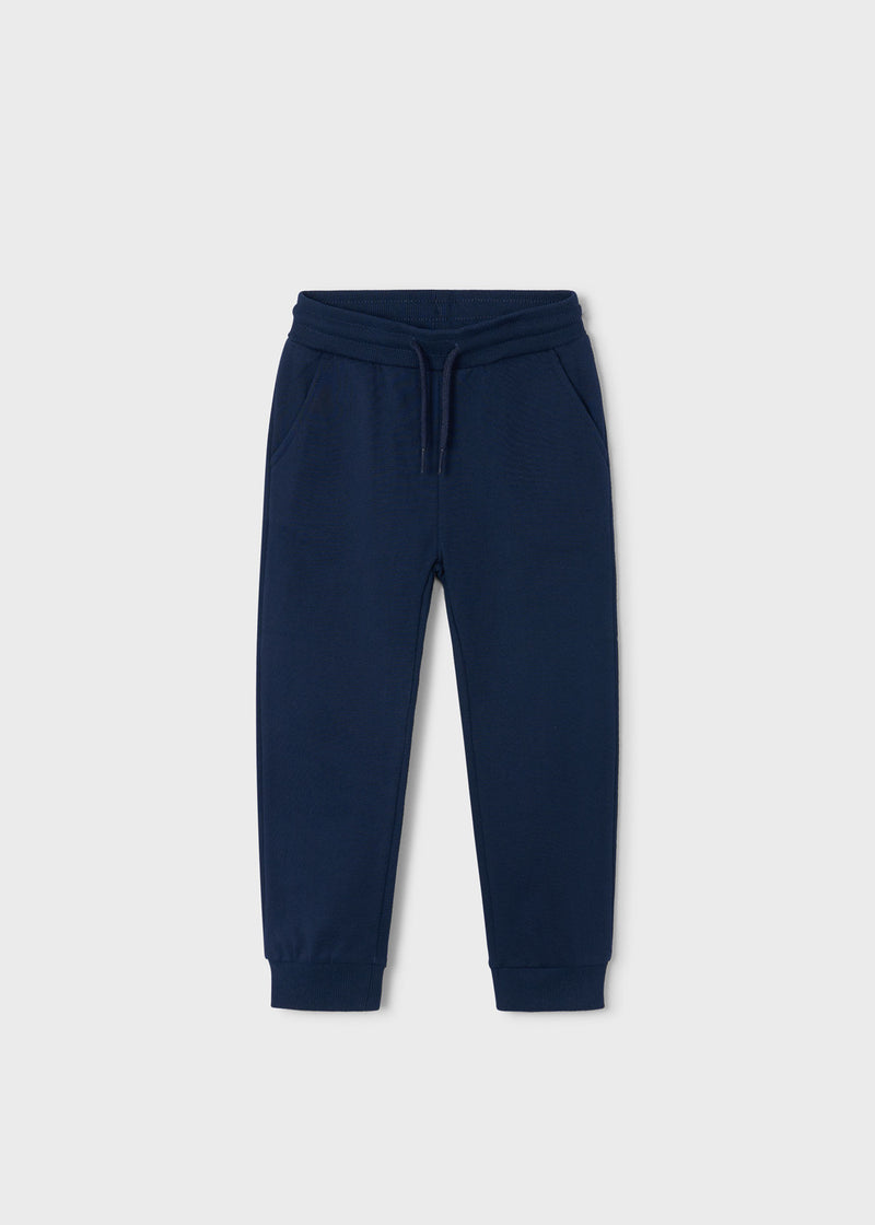 Mayoral Boys Cuff Fleece Trousers | Blue 725