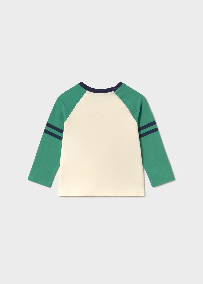 Mayoral Baby Boys Woodland Fox Raglan T-Shirt | Berry 2014