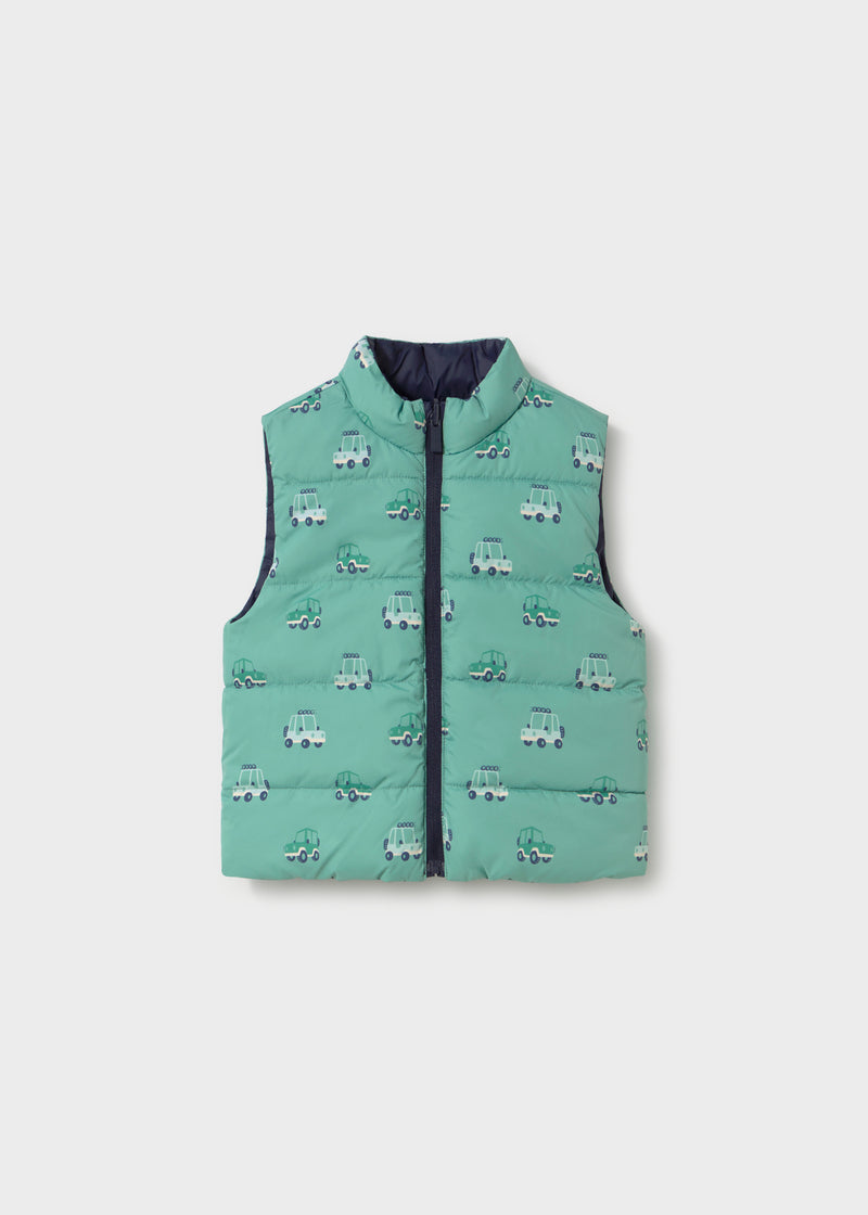 Mayoral Baby Boys Reversible Padded Gilet | Navy 2378