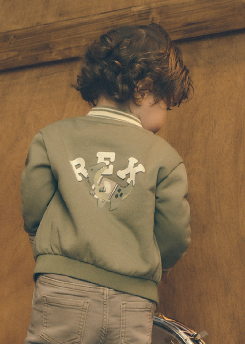 Mayoral Baby Boys REX Dinosaur Bomber Jacket | Bayleaf 2427