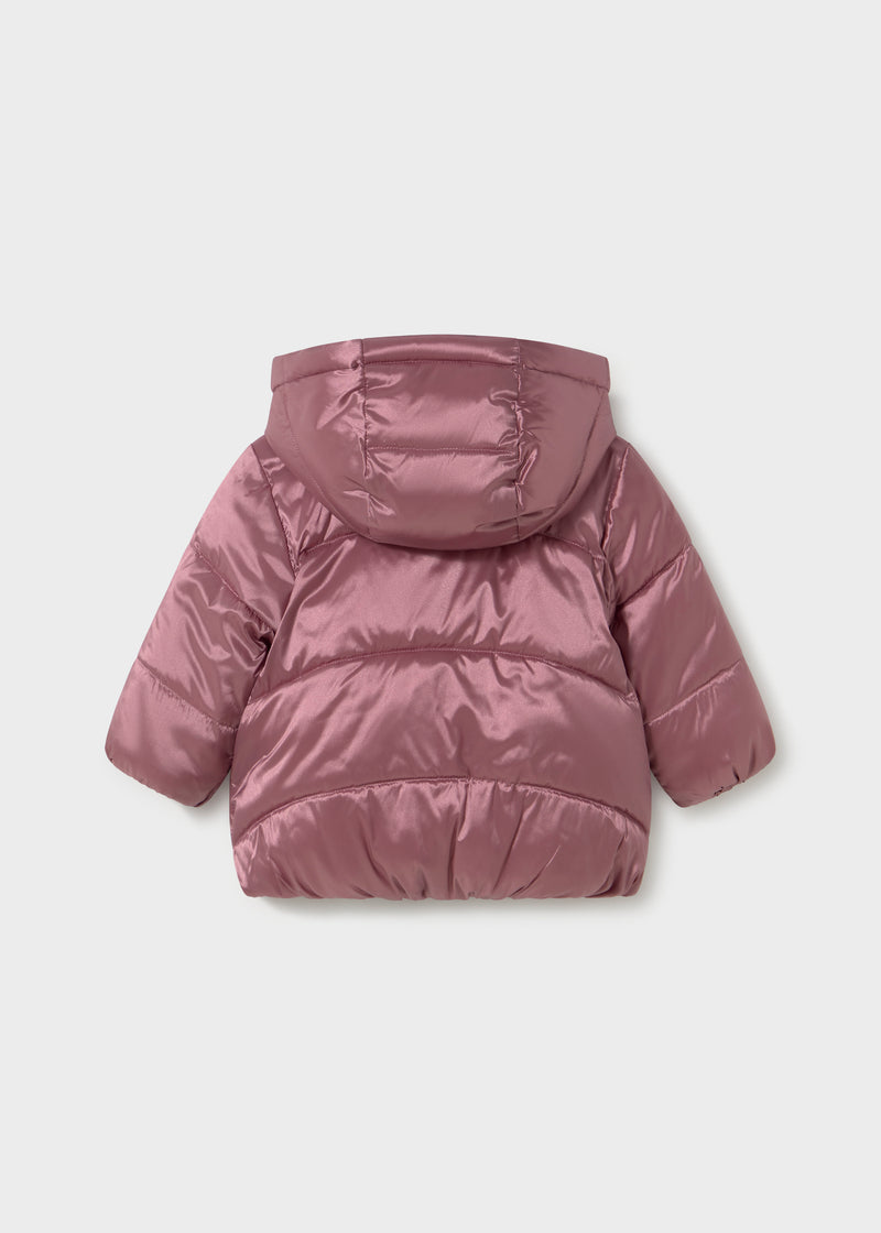 Mayoral Baby Girls Reversible Floral Padded Jacket | Lilac 2437