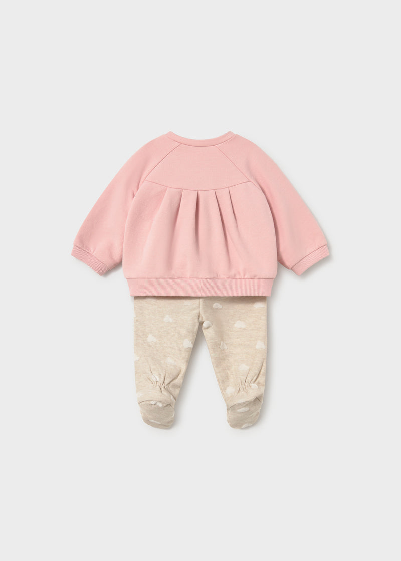Mayoral Newborn Girls Gaiters Set | Rose 2514