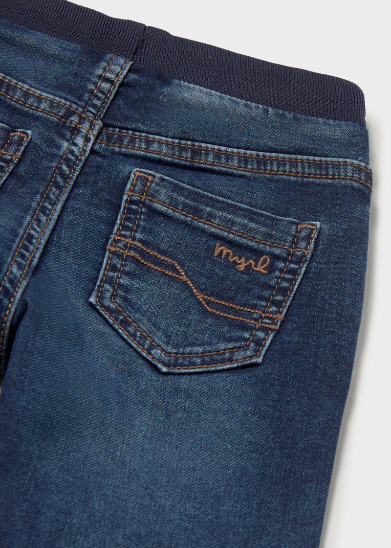 Mayoral Baby Boys Soft Denim Jogger Jeans | Dark 2543