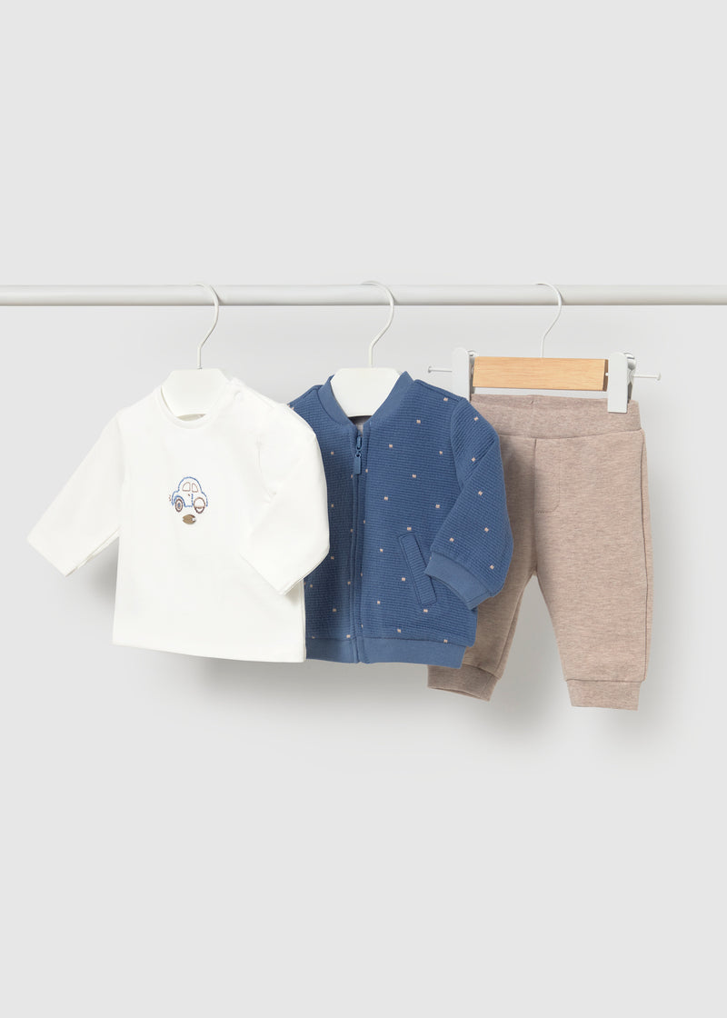 Mayoral Baby Boys 3-Piece Tracksuit Set | Blueberry 2667