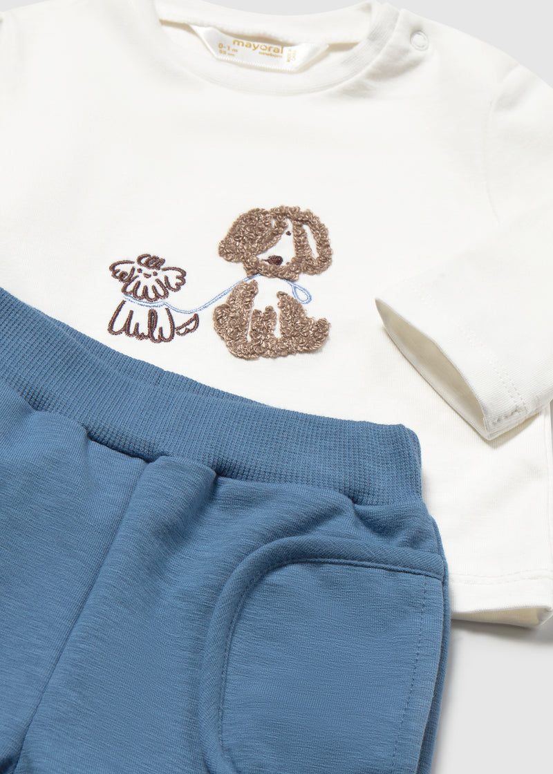 Mayoral Baby Boys 3-Piece Dinosaur Hoodie,Tracksuit Set | Night 2671