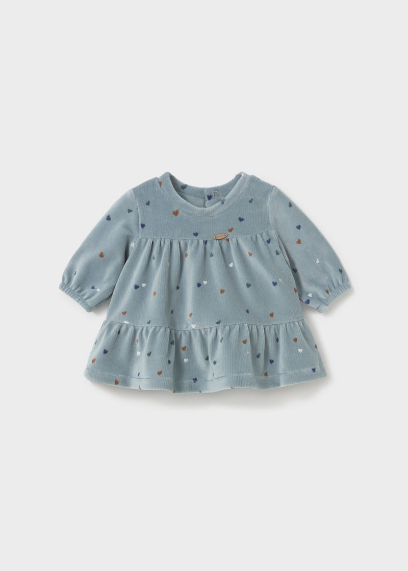 Mayoral Baby Girls Corduroy Dress | White 2822