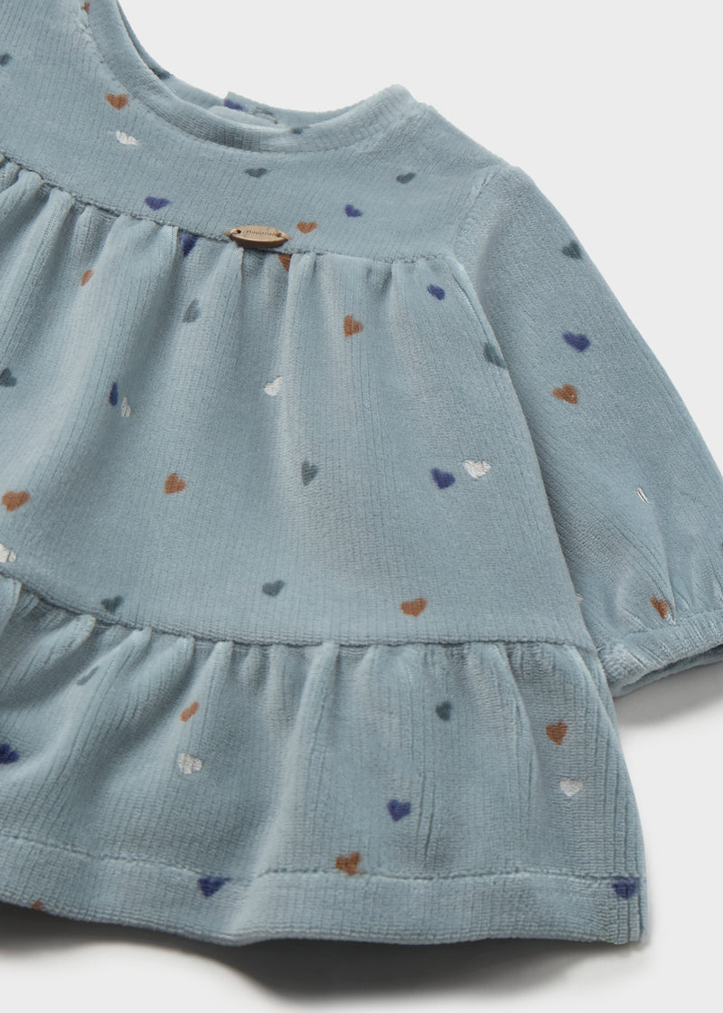 Mayoral Baby Girls Corduroy Dress | White 2822