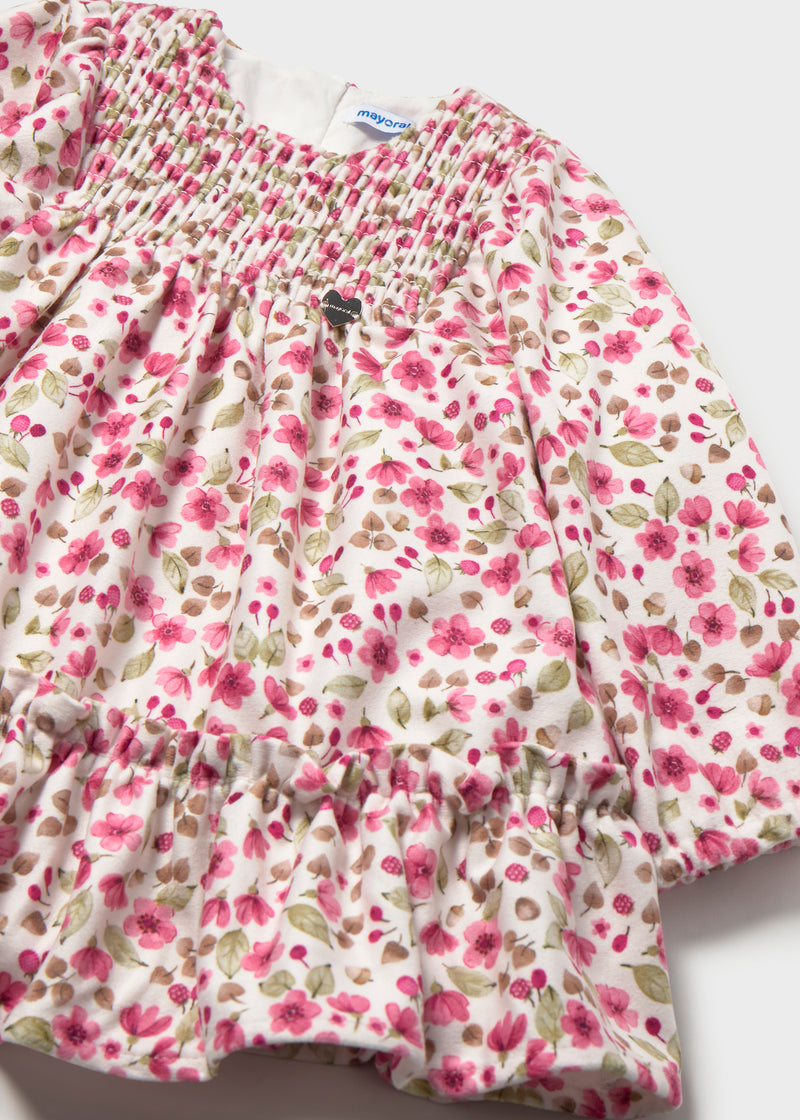 Mayoral Girls Velvet Dress | Peal 2946