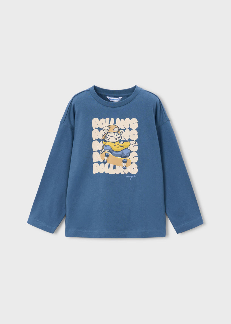 Mayoral Boys Long Sleeve T-Shirt | Ice 4005