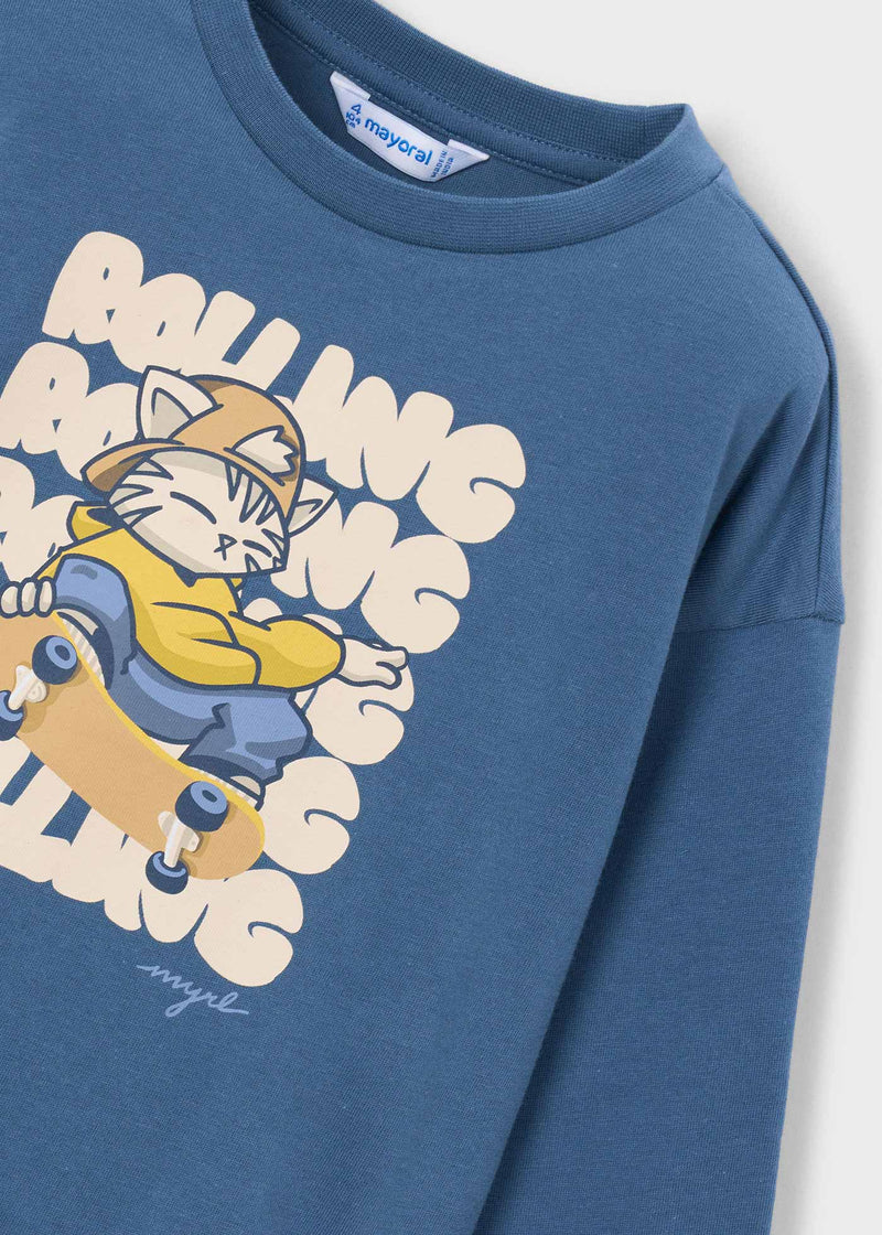 Mayoral Boys Long Sleeve T-Shirt | Ice 4005