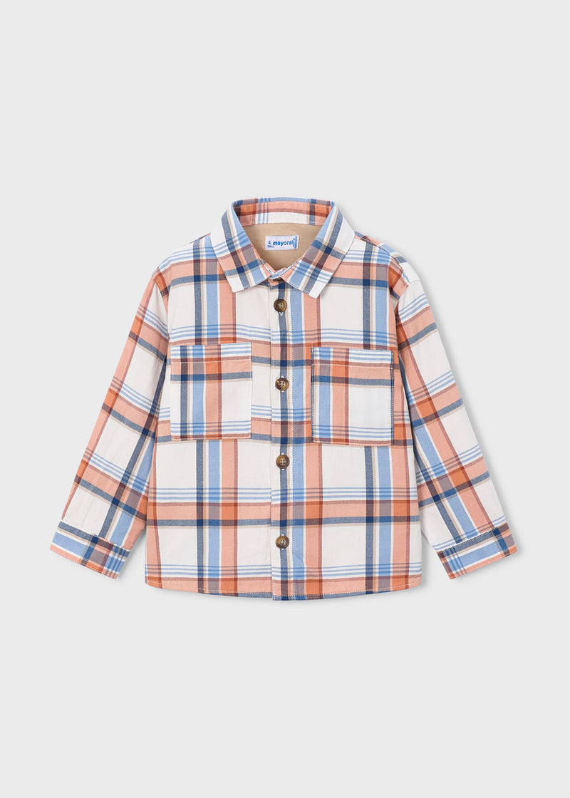 Mayoral Boys Long Sleeve Oversized Check Shirt | Nectar 4142
