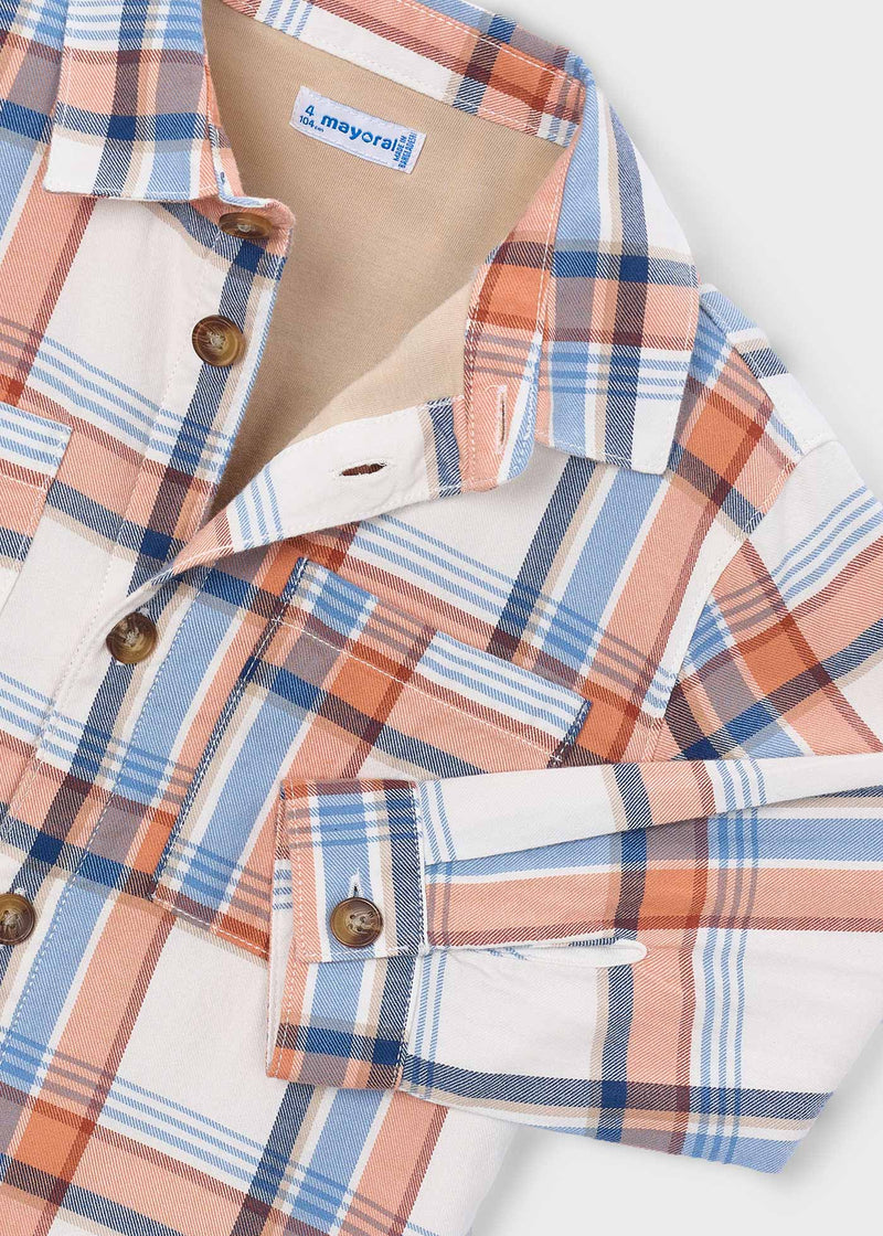 Mayoral Boys Long Sleeve Oversized Check Shirt | Nectar 4142