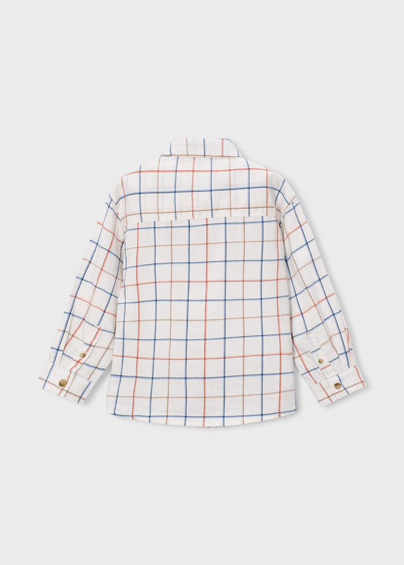 Mayoral Boys Long Sleeve Windowpane Check Shirt | Nectar 4144