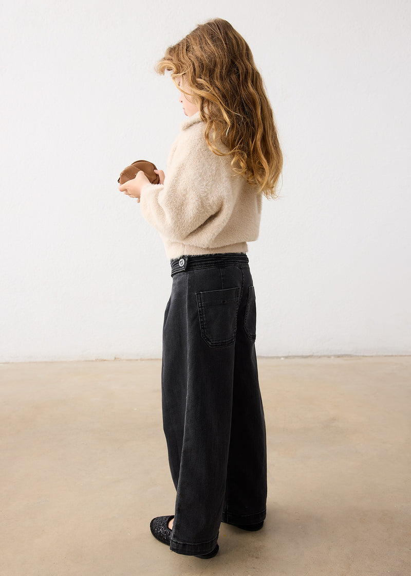 Mayoral Girls Faux Fur Zip Jacket | Bescuit 4330