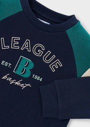 Mayoral Boys League Basket Sweatshirt – graphic detail