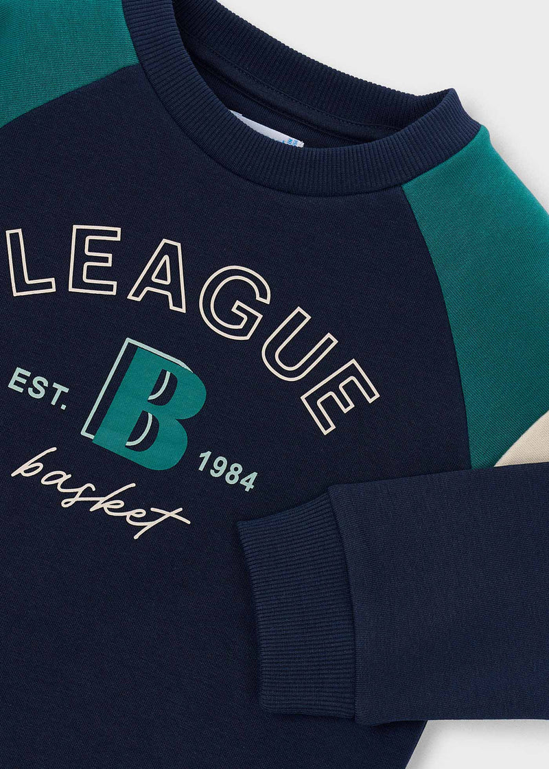 Mayoral Boys League Basket Sweatshirt – graphic detail