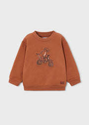 Mayoral Baby Boys Dino Biker Sweatshirt – front view