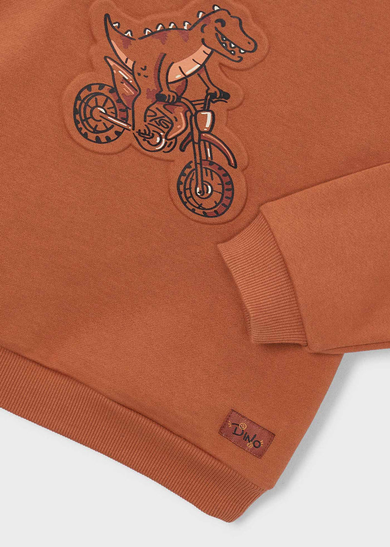 Mayoral Baby Boys Dino Biker Sweatshirt – appliqué detail