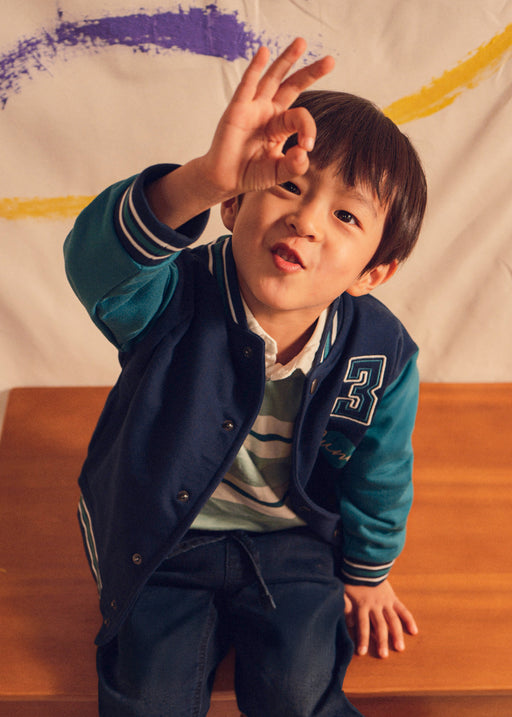 Mayoral Boys Jump #3 Varsity Bomber Jacket – lifestyle shot