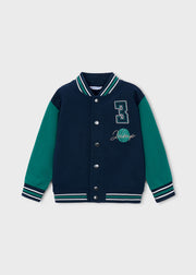 Mayoral Boys Jump #3 Varsity Bomber Jacket – front view