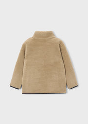 Mayoral Kids Teddy Fleece Zip Jacket - back view flat