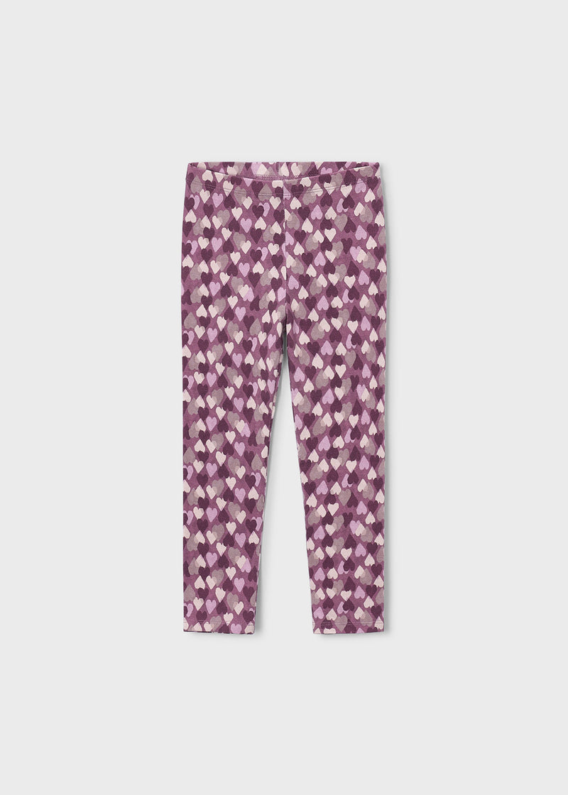 Mayoral Girls Leopard Print Leggings | Violet 4701