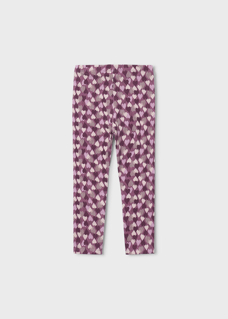 Mayoral Girls Leopard Print Leggings | Violet 4701