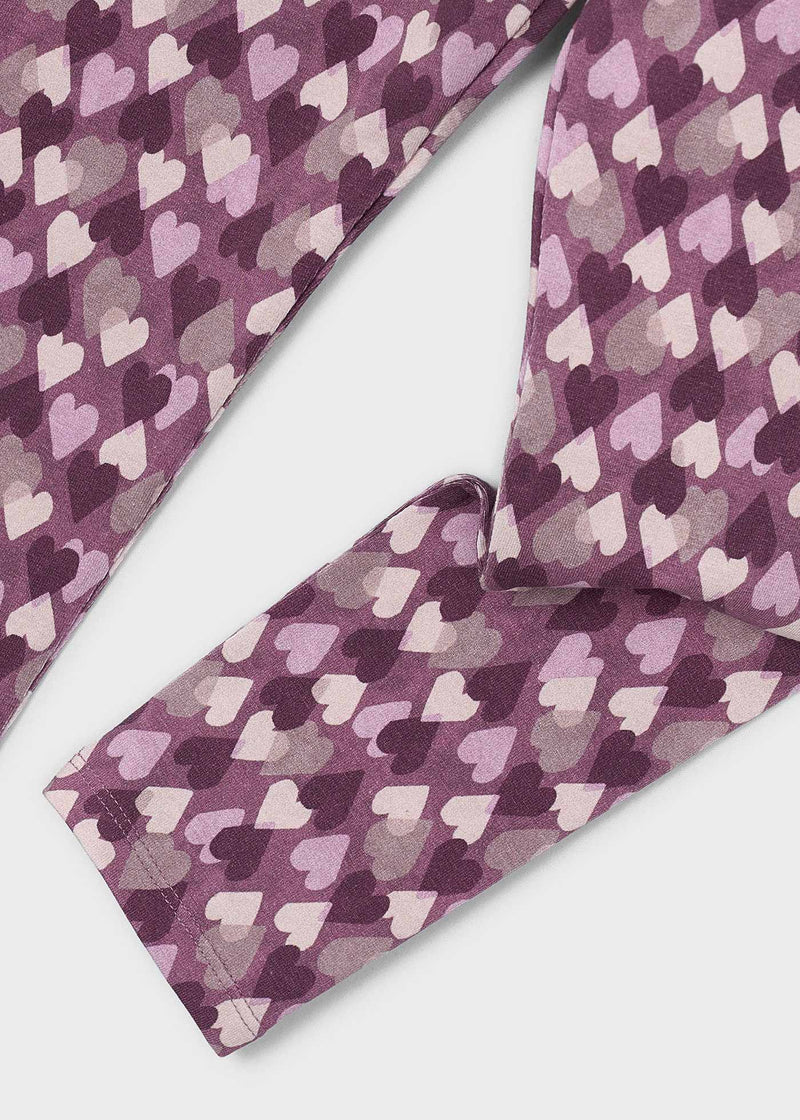 Mayoral Girls Leopard Print Leggings | Violet 4701