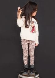 Mayoral Girls Bonjour 2-Piece Set - model side view showing full length outfit