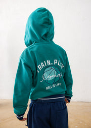 Mayoral Boys Ball Is Life Tracksuit Set - model back view showing full back graphic print